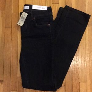 LOFT modern straight dark rinse jeans brand new